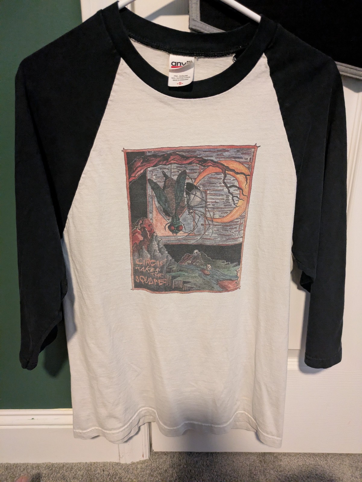 circle takes the square vintage band baseball tshirt 2000s screamo small