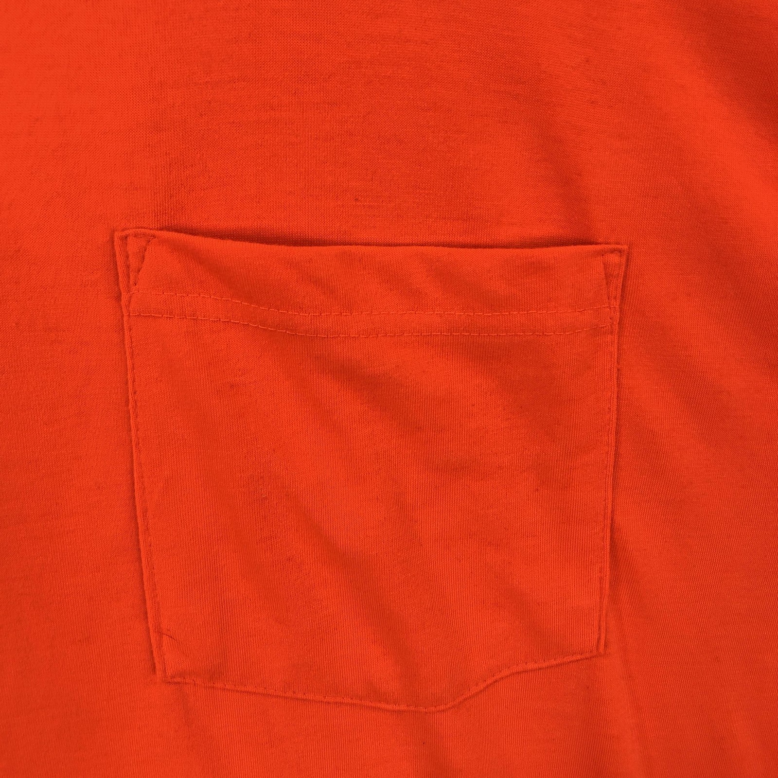 Berne Shirt Mens 4XLT Orange Long Sleeve Polyester Pocket Workwear Safety Tee