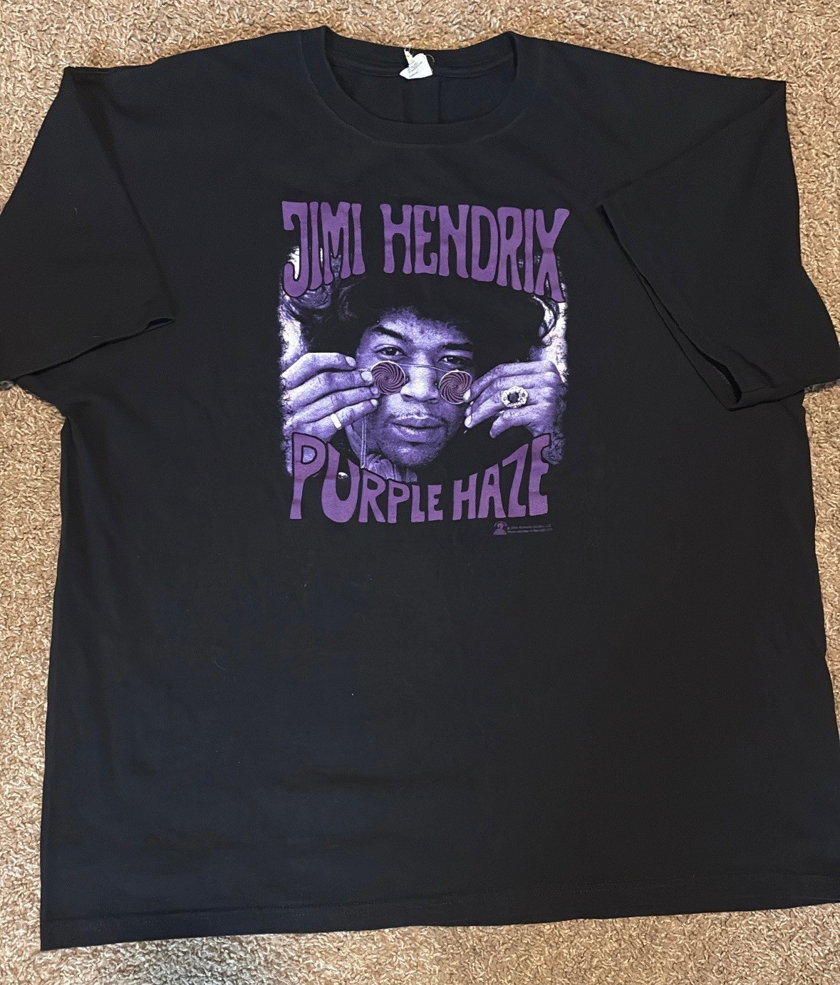 Jimi Hendrix 2005 T-Shirt Men’s XL Beige Vintage, AAA, Y2K