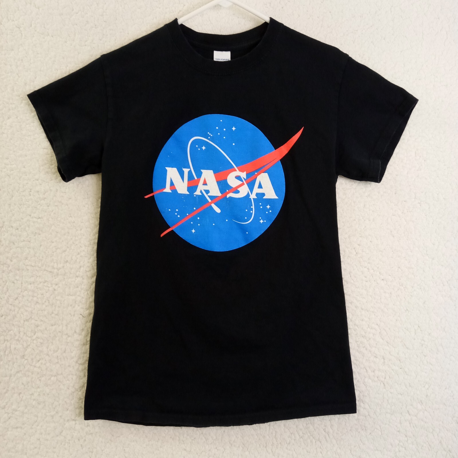 NASA T-Shirt Adult Small Short Sleeve Black Gildan