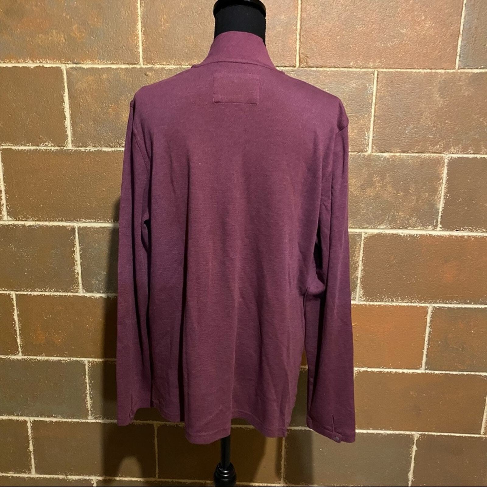 NWT Natural Reflections Half Button High Neck Shirt Men’s XL