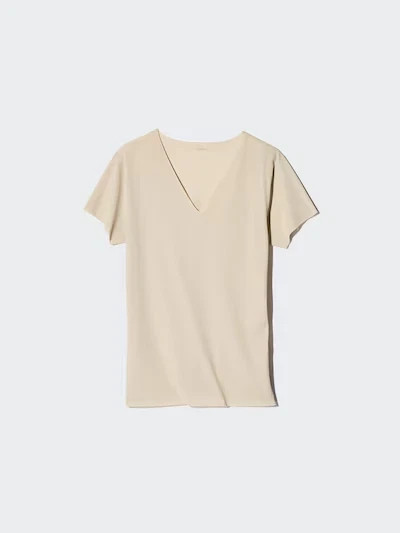 [4PCS SAME COLOR] UNIQLO AIRISM Deodorant Mesh V-Neck T XS-4XL Men 474252 NWT