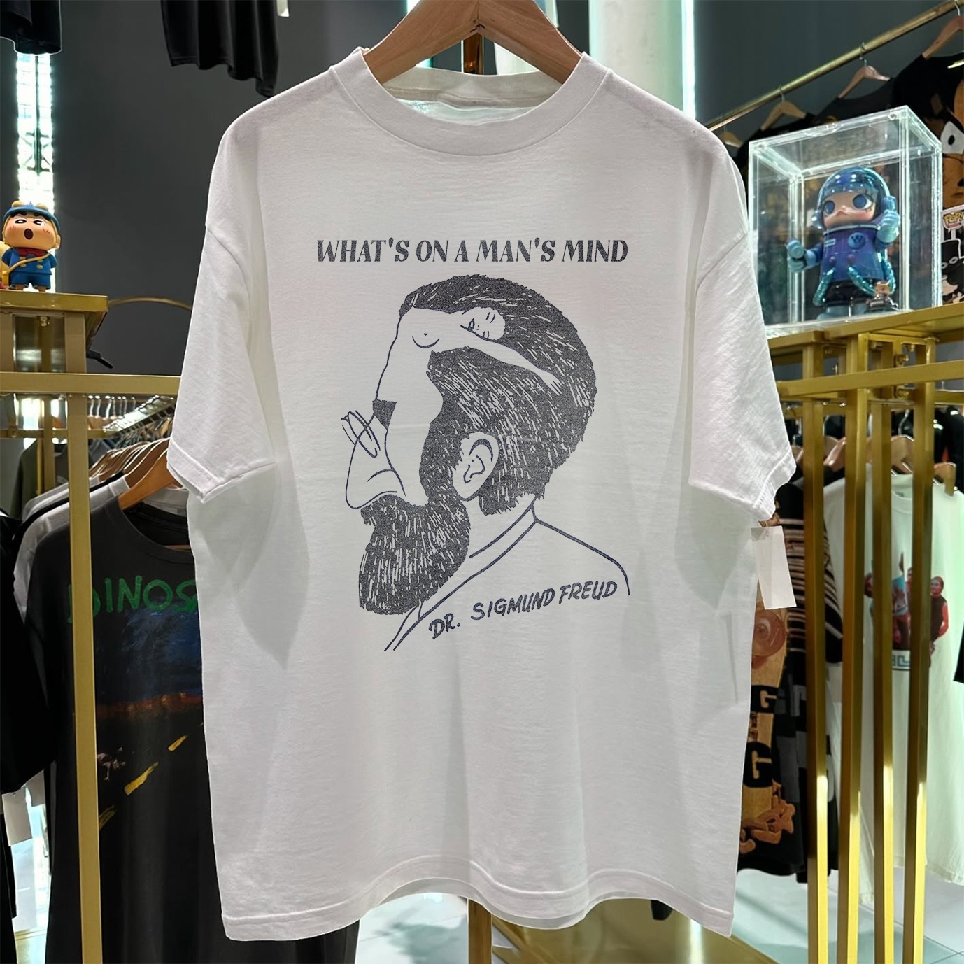 1992 Sigmund Freud ‘What’s On A Man’s Mind Rare T-Shirt White XL