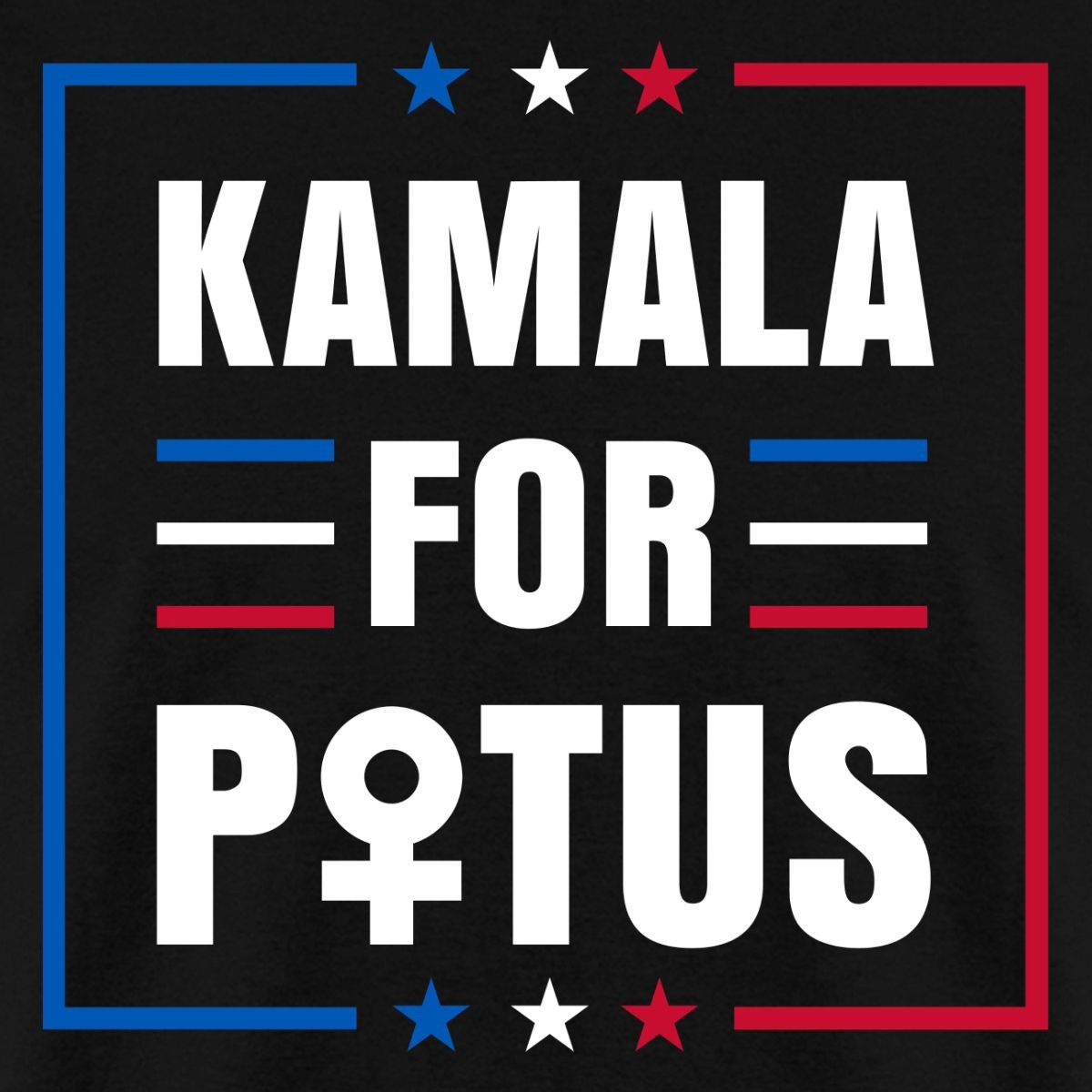 Kamala For Potus | Female President 2024 Men’s T-Shirt