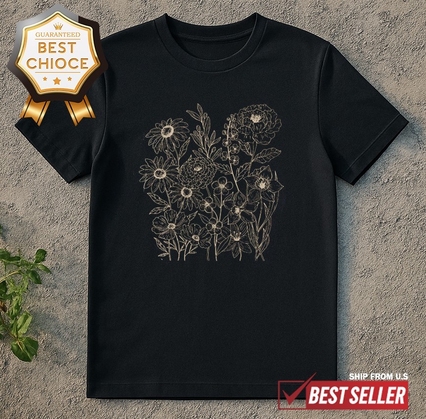 Flowers Autumn Vibes Unisex T-Shirt