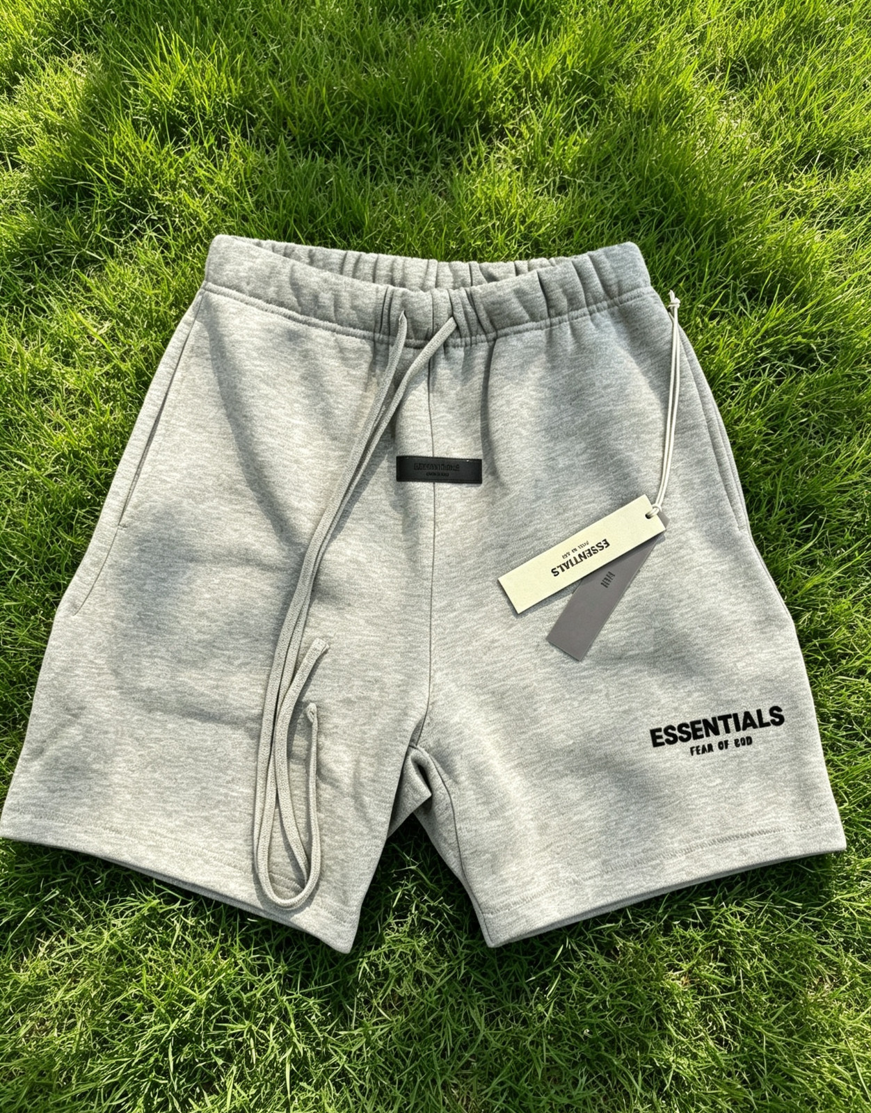 Essentials 2-piece Set ( Hoodie and Shorts) in Dark Oatmeal (size L)