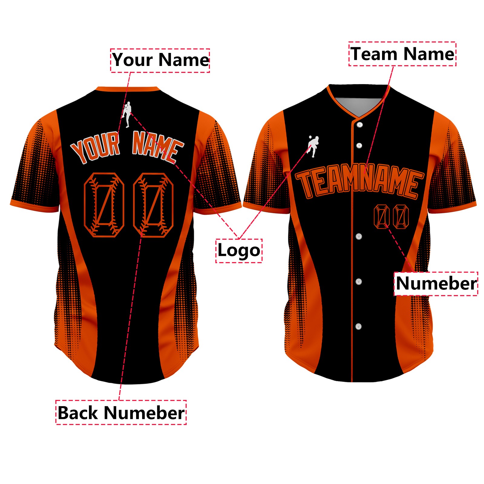 San Francisco City Dot Custom Jerseys Baseball For Man Personalized Sports Gift