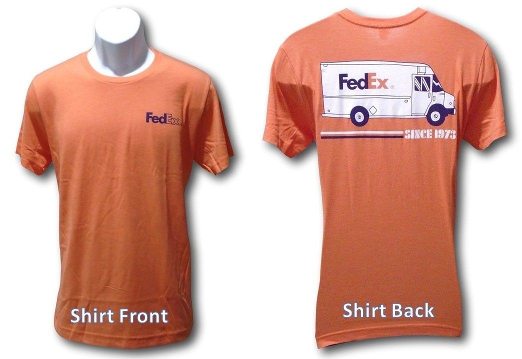 Vintage “FedEx Since 1973” T Shirt Double Color Graphics Uni-Sex Adults Small N