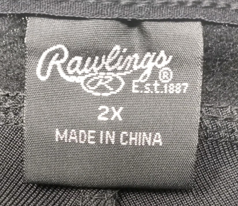Vintage Rawlings Baseball Practice Pullover Black Jersey Men’s Size 2XL