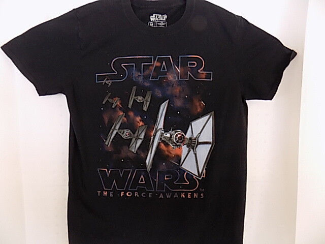 4 Different Star Wars T-Shirts: Force Awakens & Three others One Size Med!!