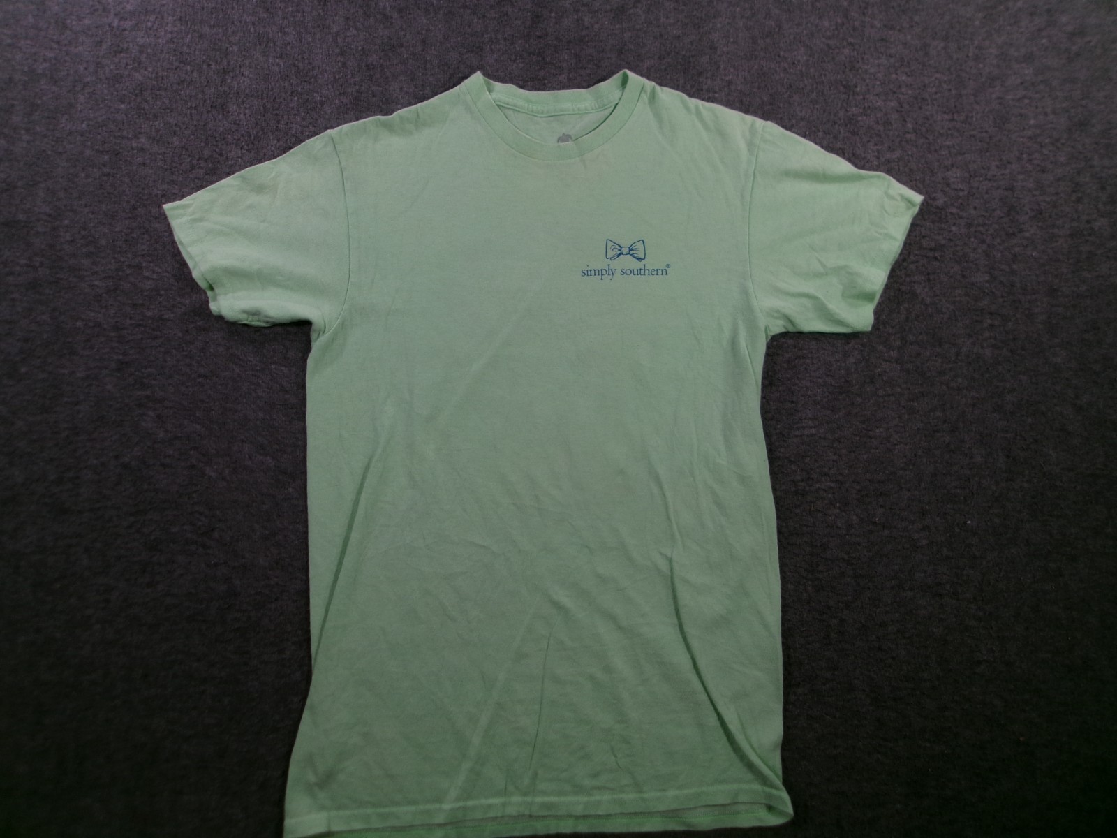 Simply Southern Shirt Mens Small Green Premium Preppy Brans Short Sleeve Causal