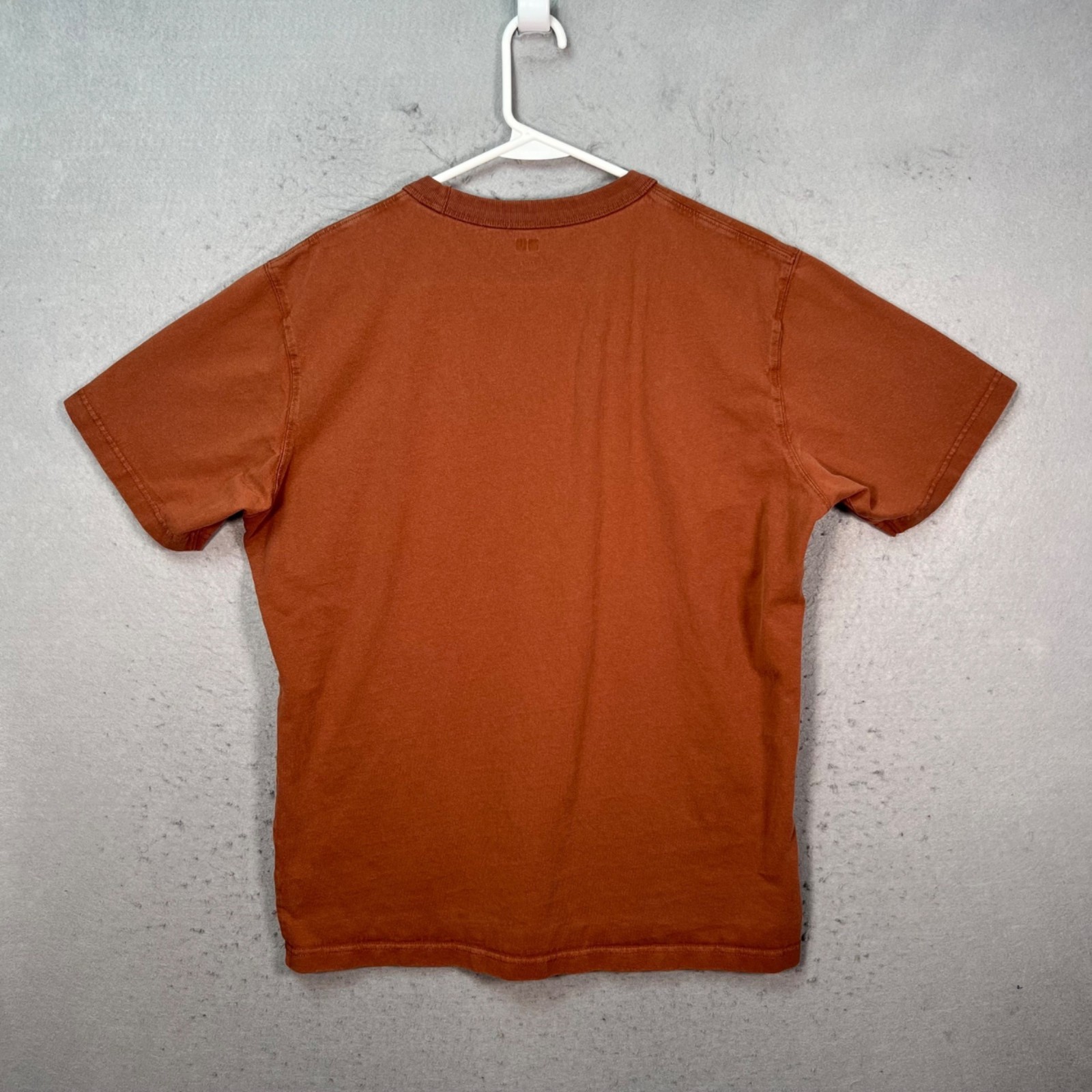 Uniqlo U Mens Size Large Brown Crew Neck Short Sleeve T-Shirt 100% Cotton