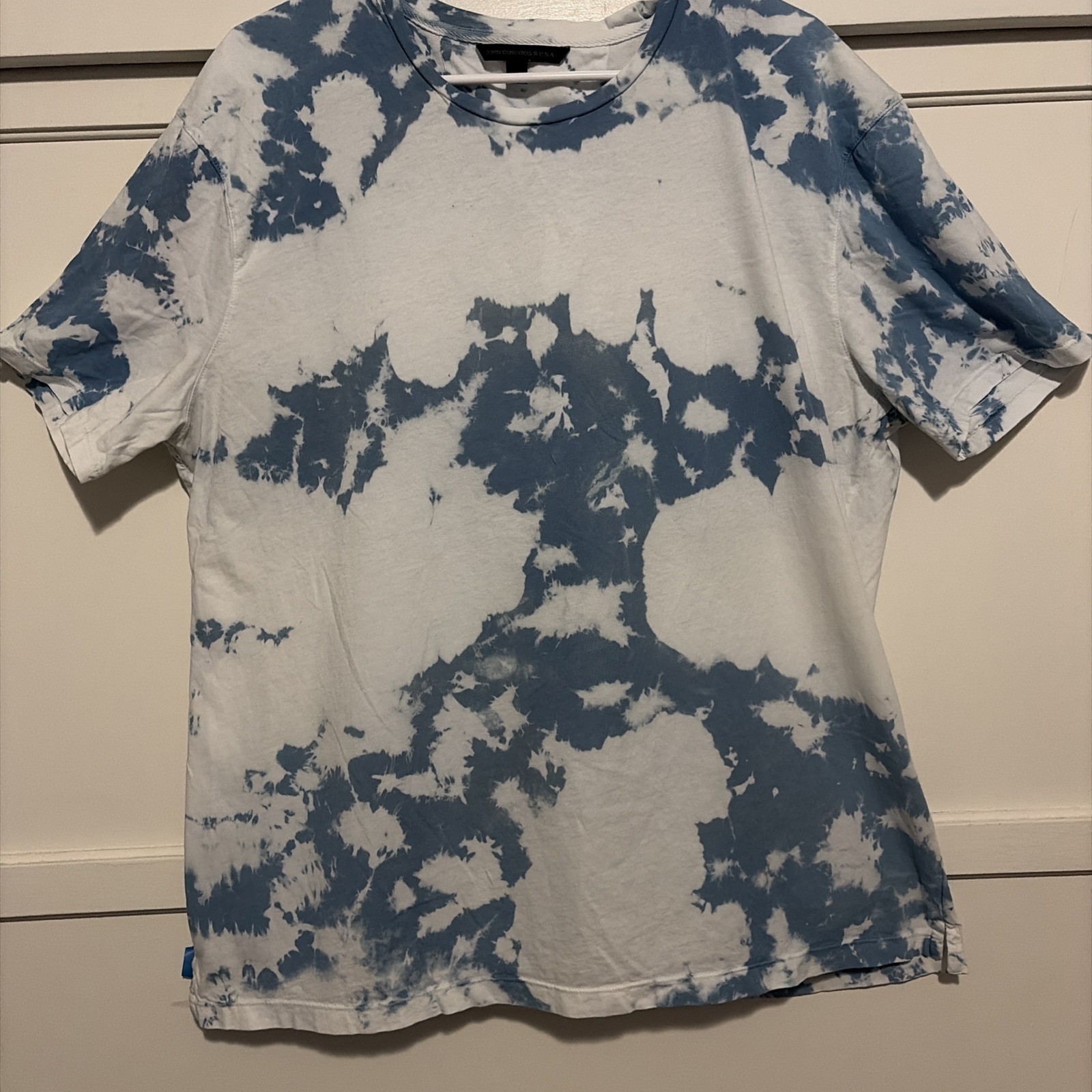 John Varvatos Star U.S.A. Mens T Shirt “Tie Dye Crew” – Indigo – Vintage 2020 XL