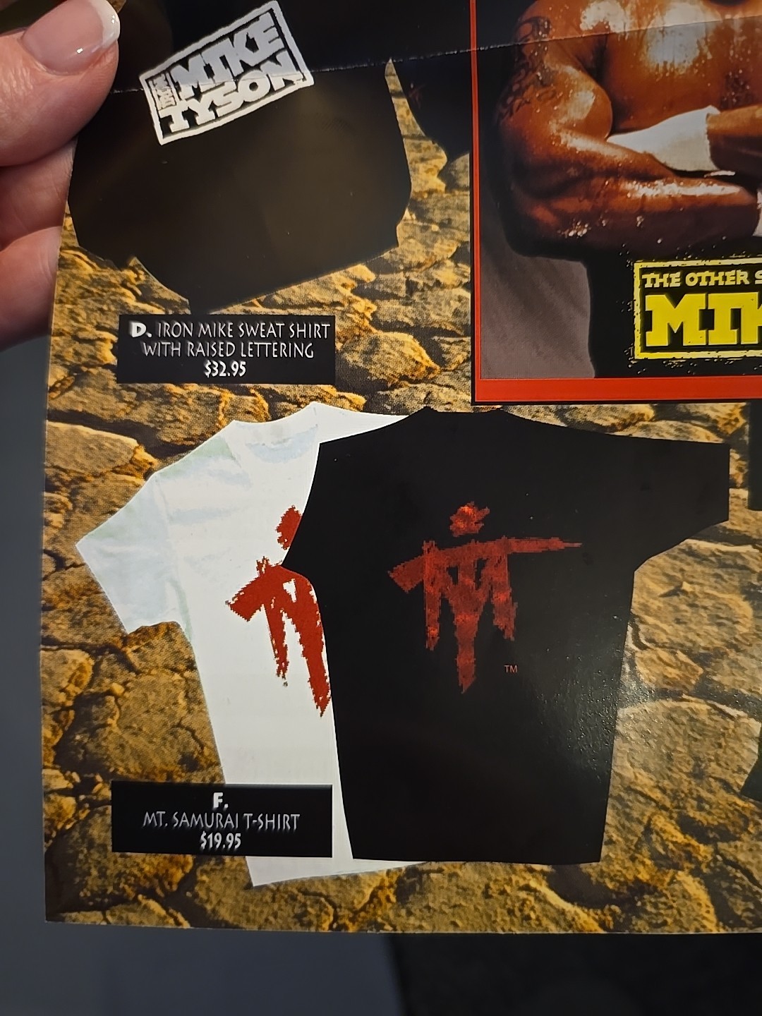 IRON THE OTHER SIDE OF Mike TYSON BOXING Black T SHIRT DEAD STOCK SAMURAI RARE M
