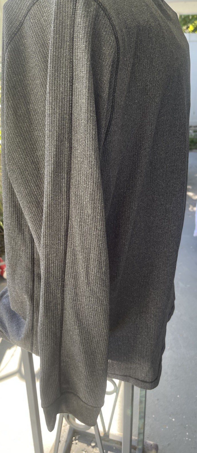 A4 N3165 Men’s Performance T-Shirt XXL Gray Long Sleeve Polyester Cooling Dri-Fi