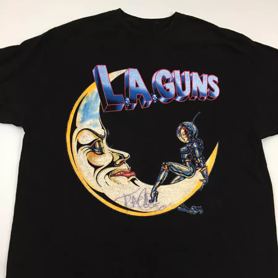 LA Guns 20s Man In The Moon T-shirt Black Unisex S-234XL E870.webp
