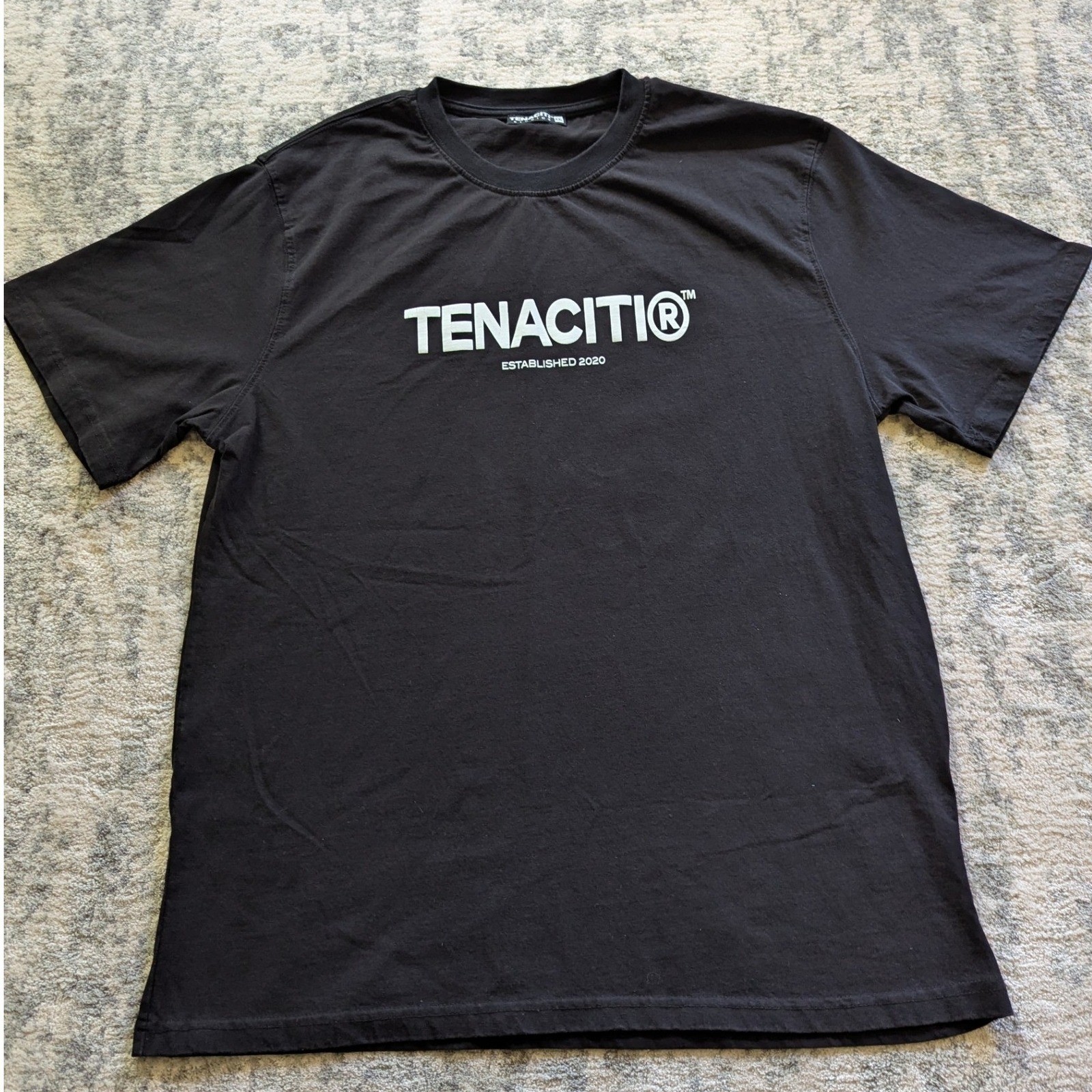Tenaciti Studios T Shirt Mens XXL Black Skull Crow Graphic Streetwear Tee