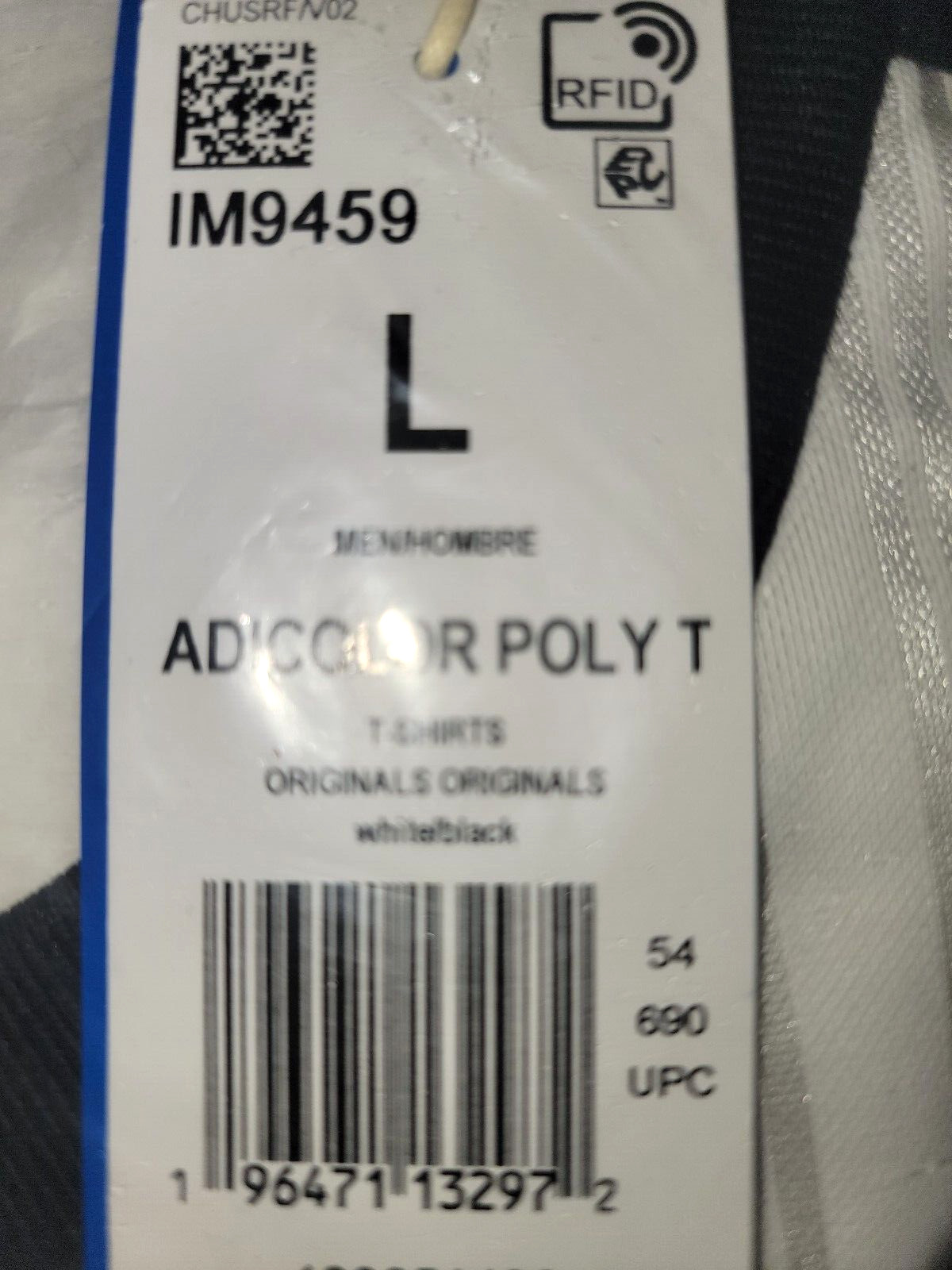 NEW MEN’S ADIDAS ORIGINALS TREFOIL POLY TEE SHIRT ~SIZE LARGE #IM9459
