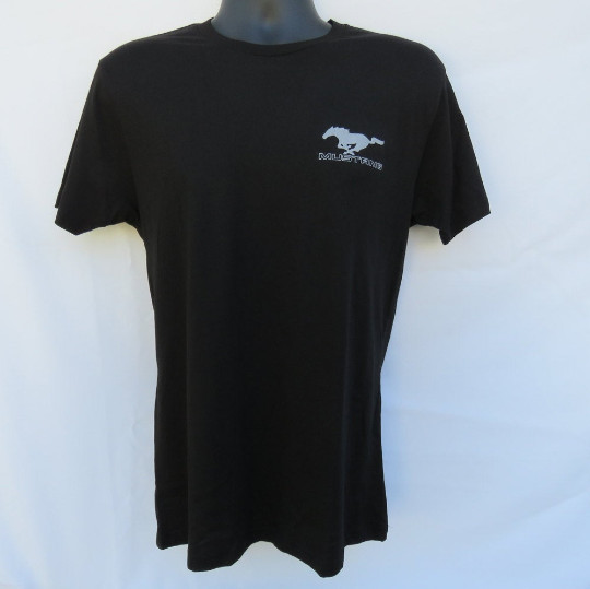 MUSTANG GENERATIONS T-SHIRT BLACK 1965-2017 FORD FASTBACK FOX BODY SHELBY GT350