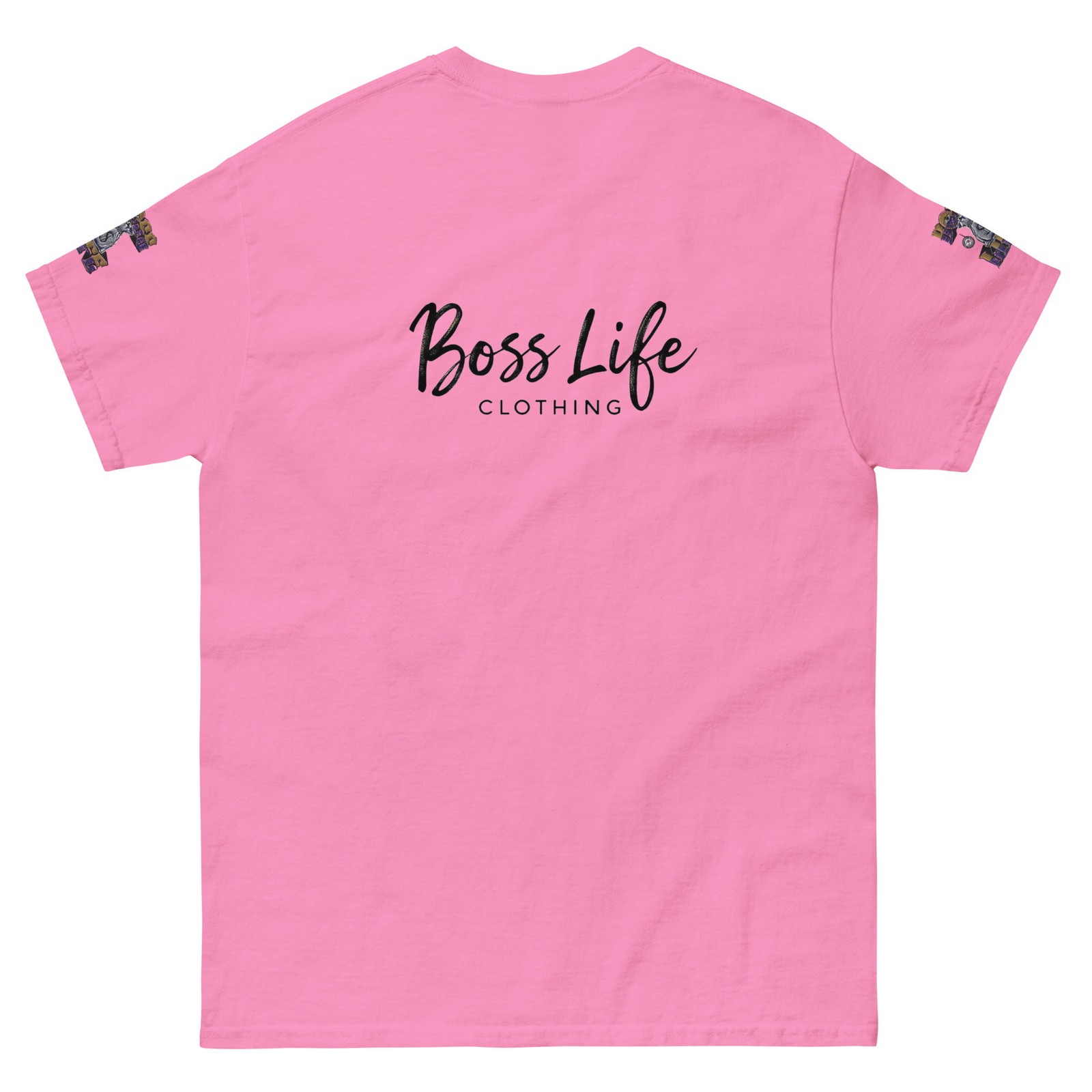 Boss Life african money back signature embroisery sleeve Unisex classic tee