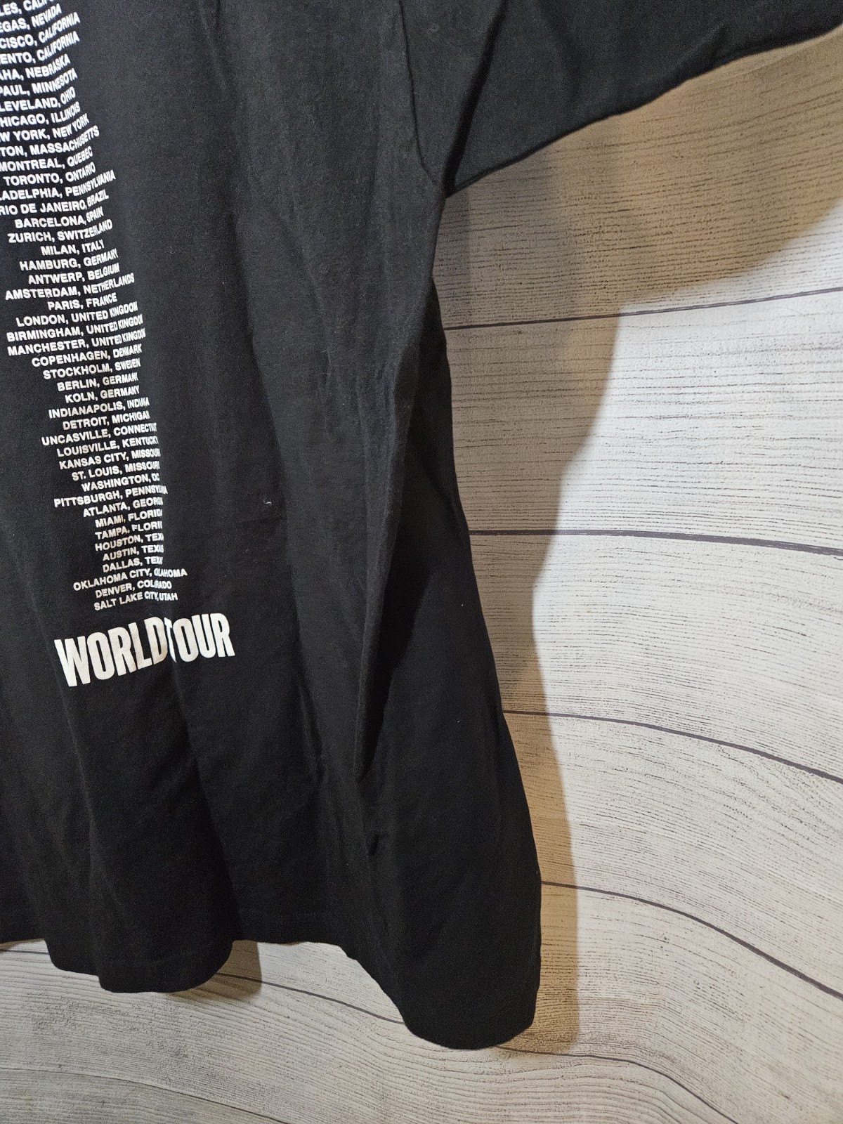 AUTHENTIC Lady Gaga Merch – Joanne World Tour 2017, 2018 Black T Shirt – Size XL