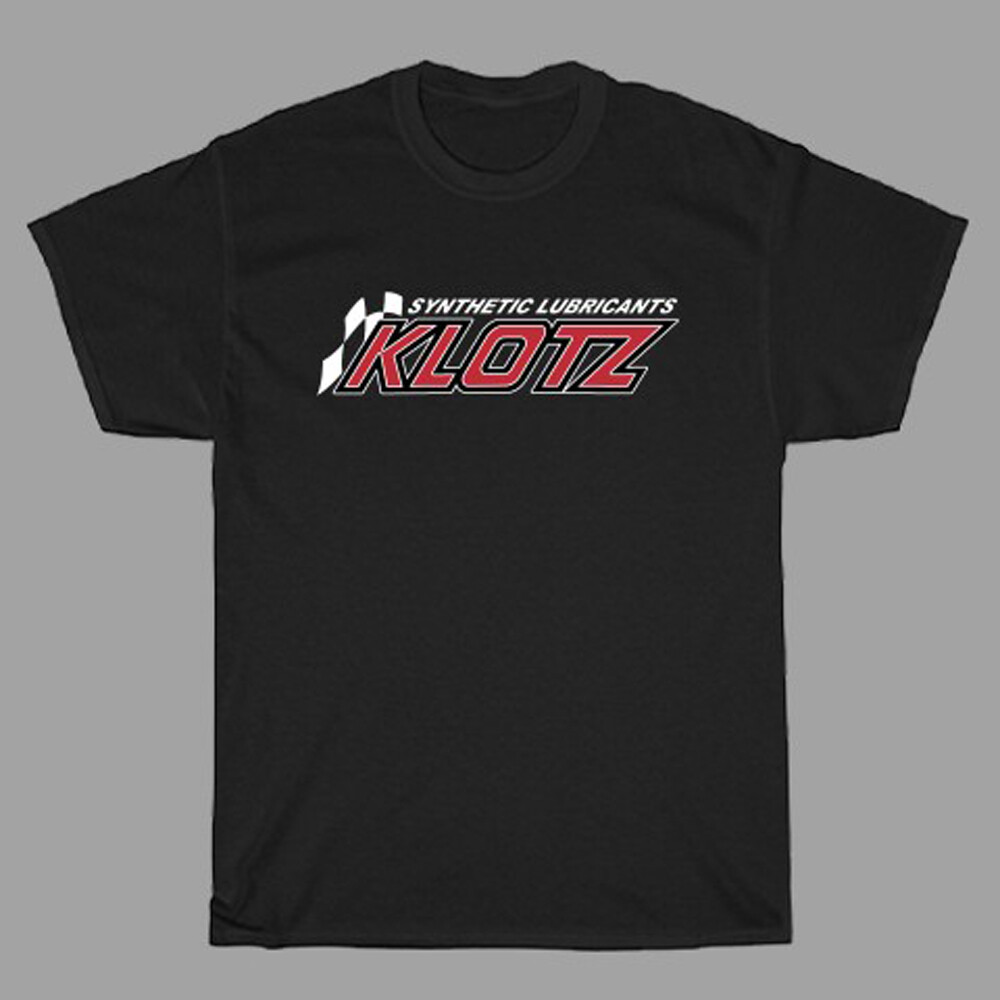 Klotz Racing Oil Car Motorcycle Men’s Black T-Shirt Size S to 3XL