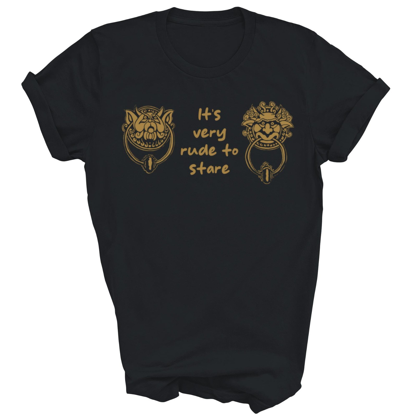 Its Very Rude To Stare Labyrinth Door Knocker Unisex Shirt Gift