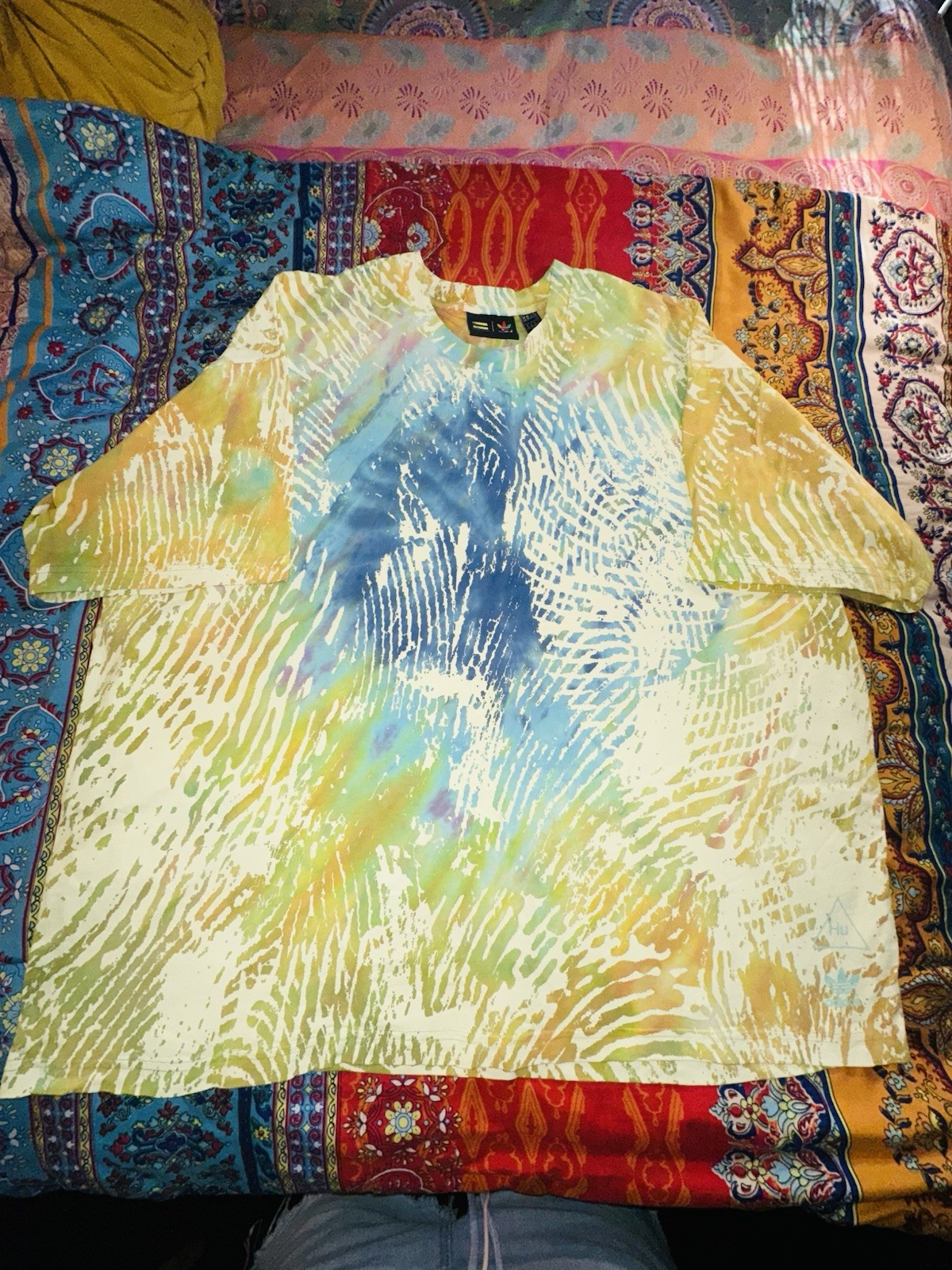 adidas Originals x Pharrell Williams Hu Men’s Tie-Dye Crew T-Shirt 2XL