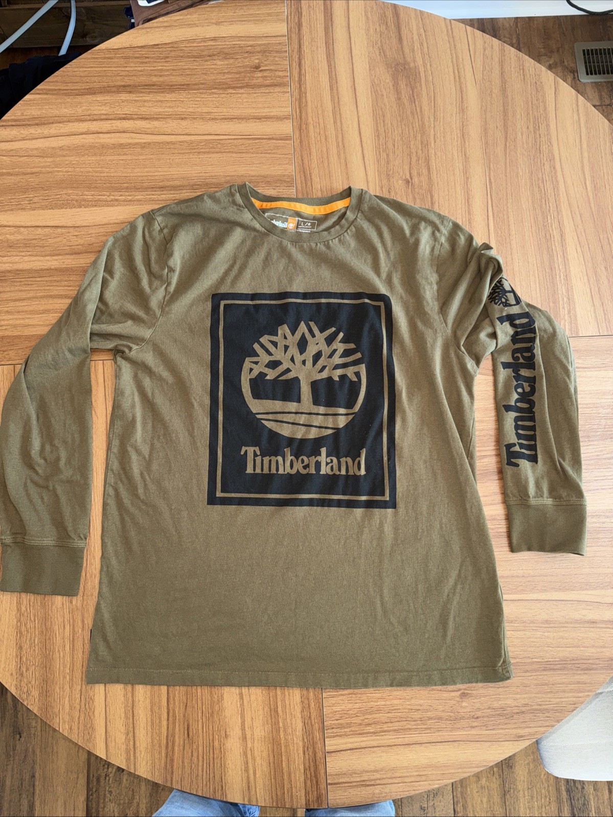 mens timberland long sleeve t-shirt large