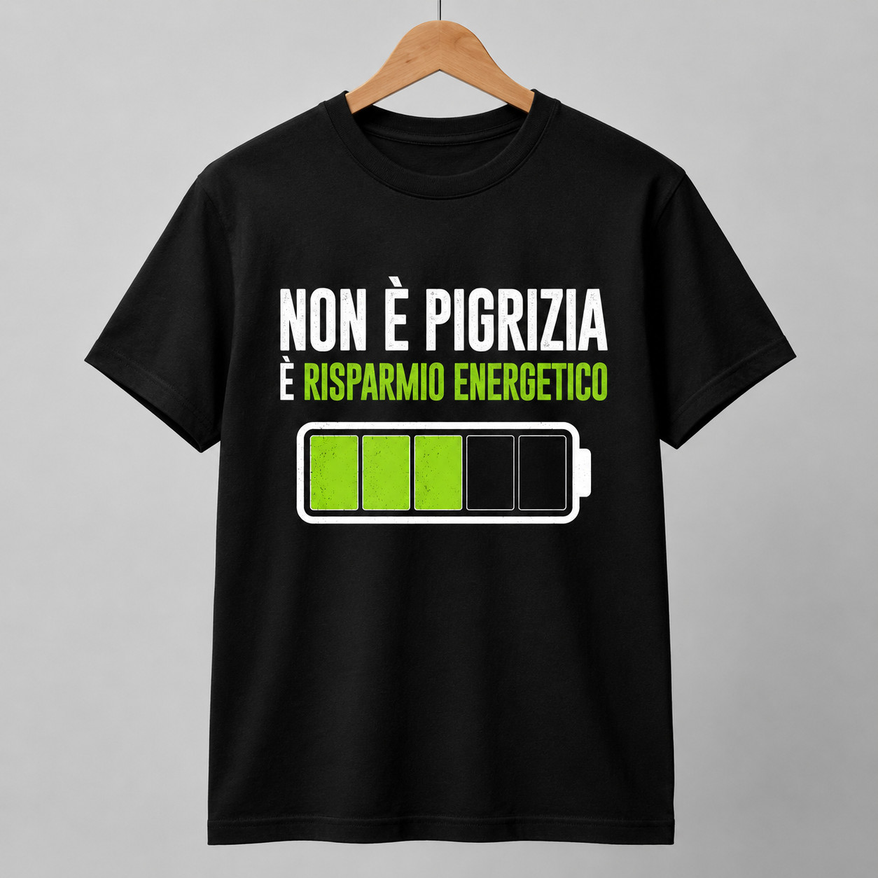 Isn’t Laziness Is Energy Saving T-Shirt Men Women Ironic T-Shirt