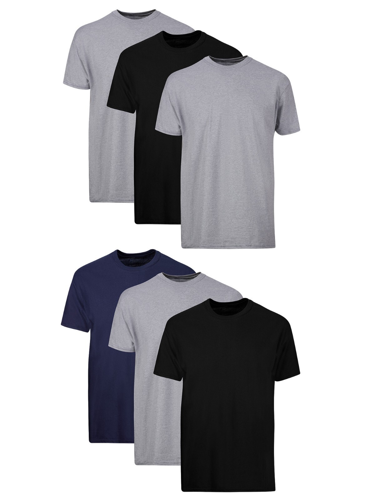 6 Pack Hanes Men’s Value Pack Assorted T-Shirt Undershirts Size S-3XL NEW