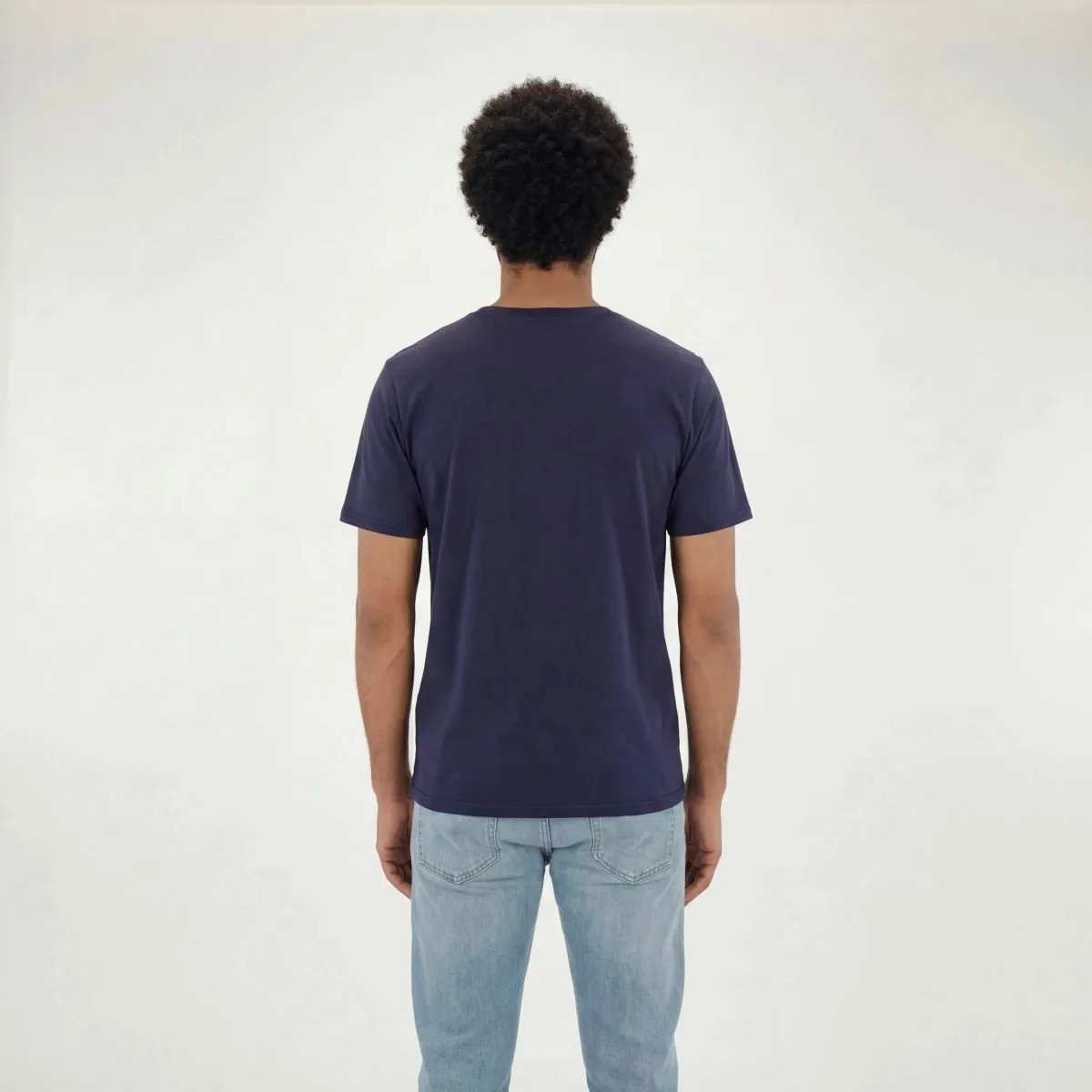 Men’s Bamboo Cotton T-Shirt 4 Pack Navy Crew Neck Soft Moisture Wicking NWT