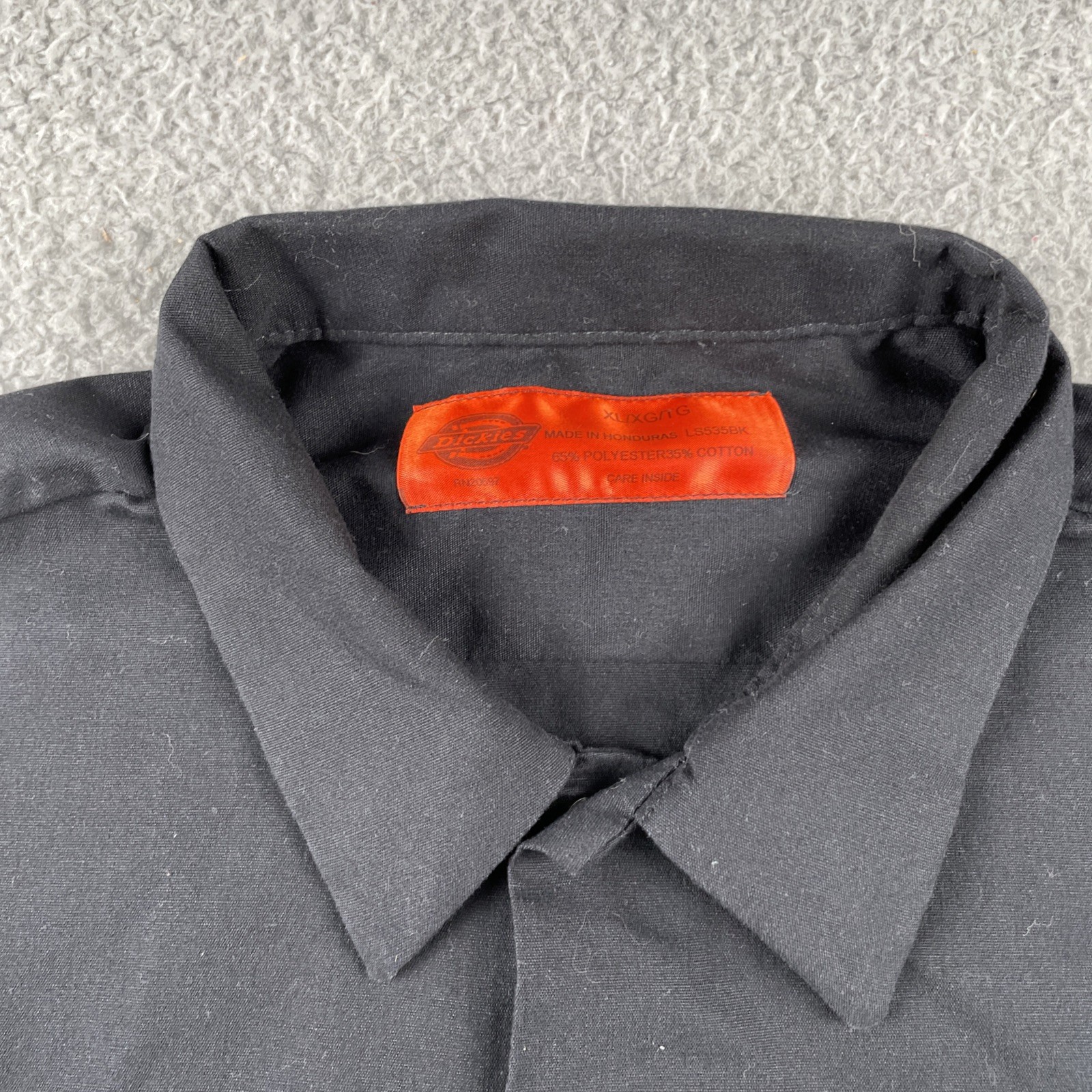 Dickies Custom Rod’s Auto Shop Work Shirt Button Up Embroidered Black XL Blend