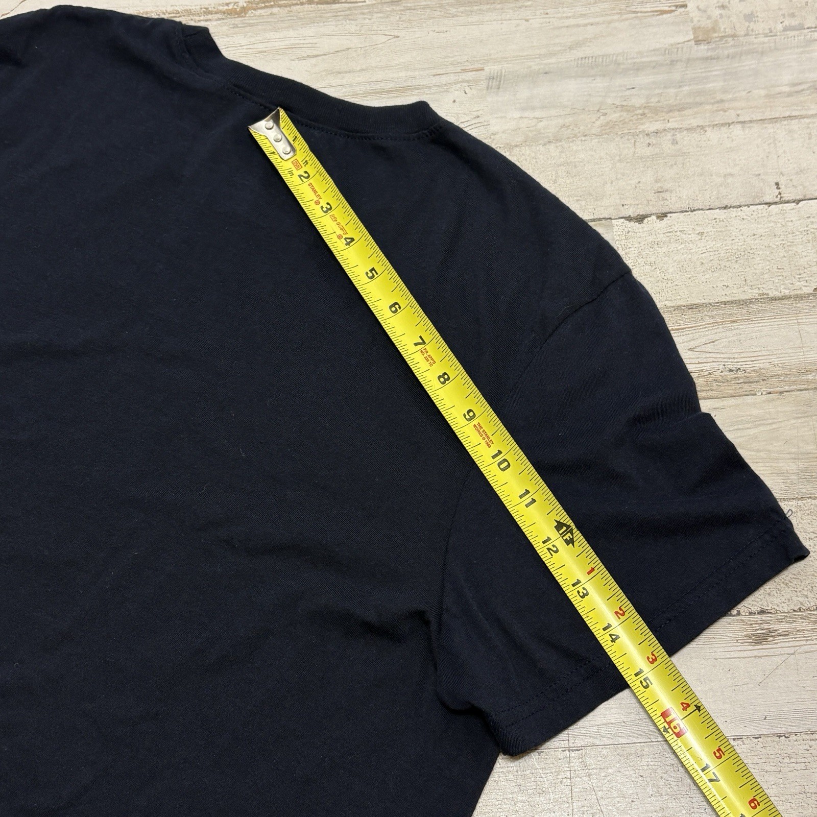 True Religion Black Men’s Cotton T-Shirt Size L Silver Graphic Logo Short Sleeve