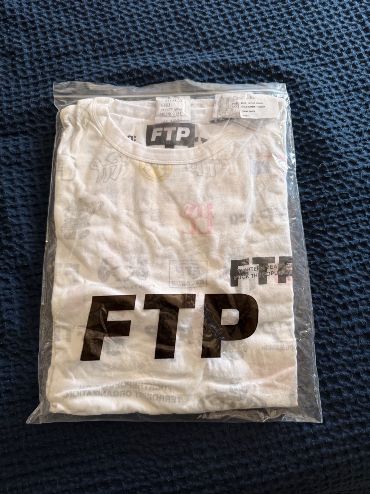 FTP 13 Year Anniversary T-Shirt Reversible Large NEW