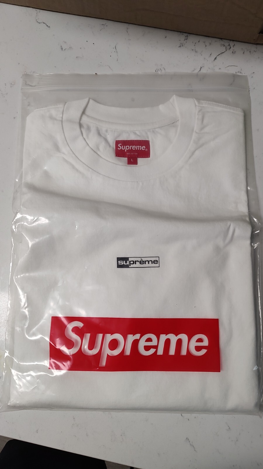 NEW Supreme Invert S/S Top Size Large White SS20 SS20KN95 Supreme New York 2020