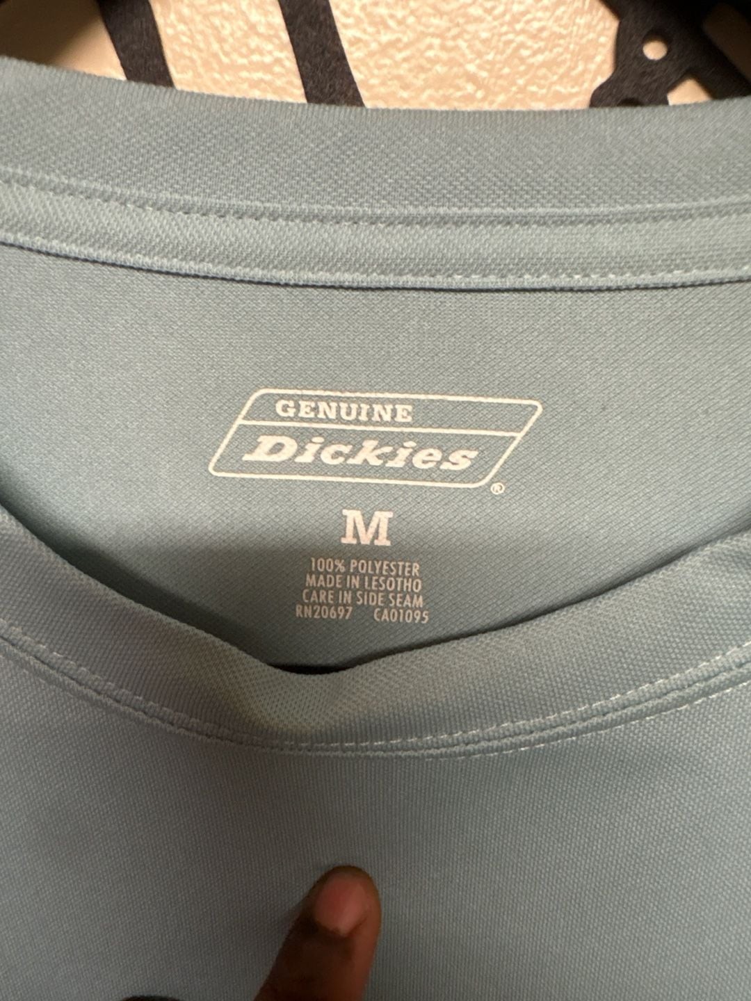 Genuine Dickies Men’s Performance Long Sleeve Pocket T-Shirt Blue Gray Size M