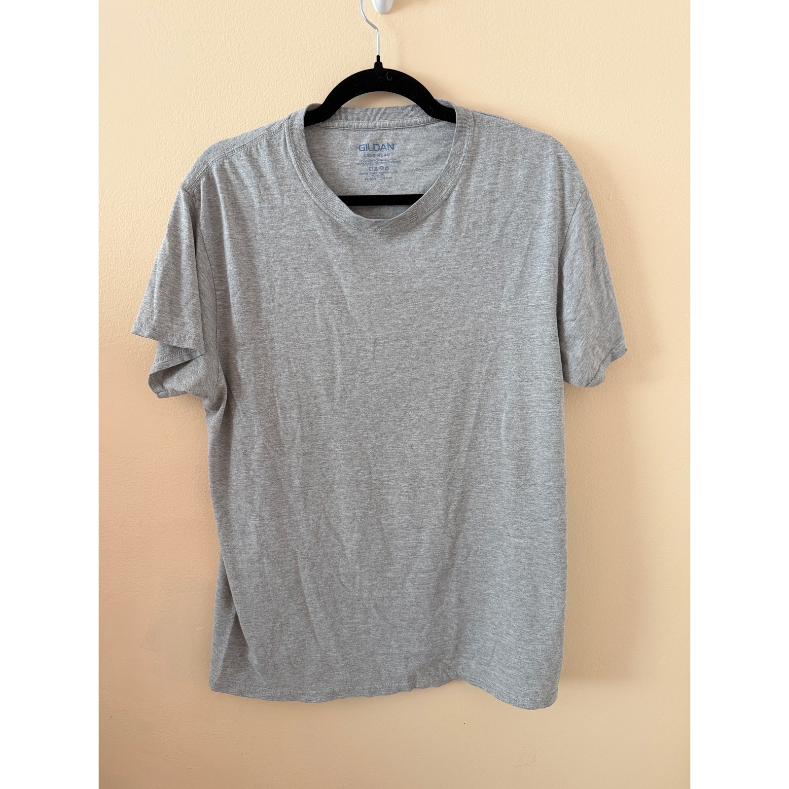 Gildan Sport Grey Cotton/Poly Blend Short Sleeve Shirt Sz L
