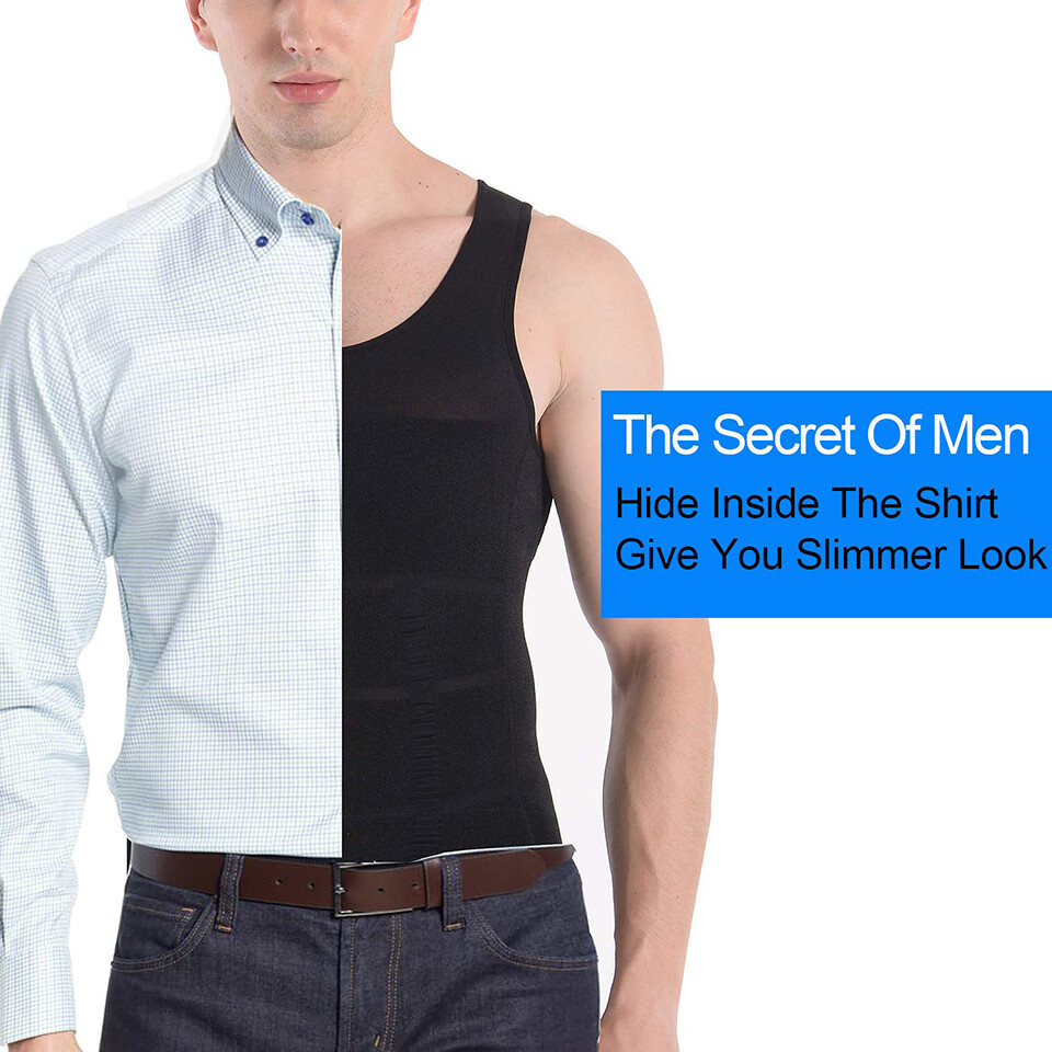 Sculptcore Men’s Body Shaper Compression Ionic Shaping Shirt Slimming Tank Top