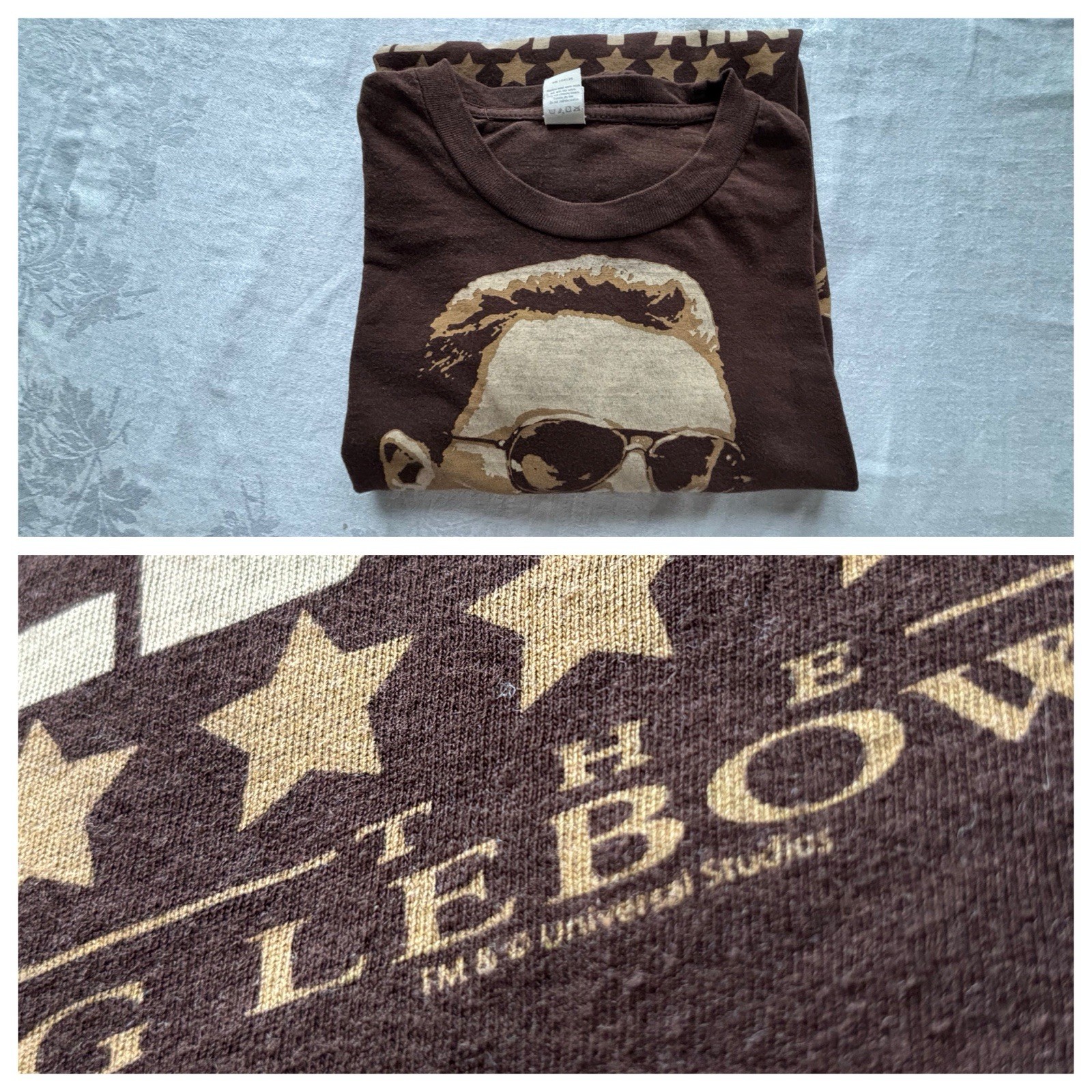 VTG Y2K Big Lebowski World Of Pain Tultex T-Shirt TM ©️Universal Studios Cotton
