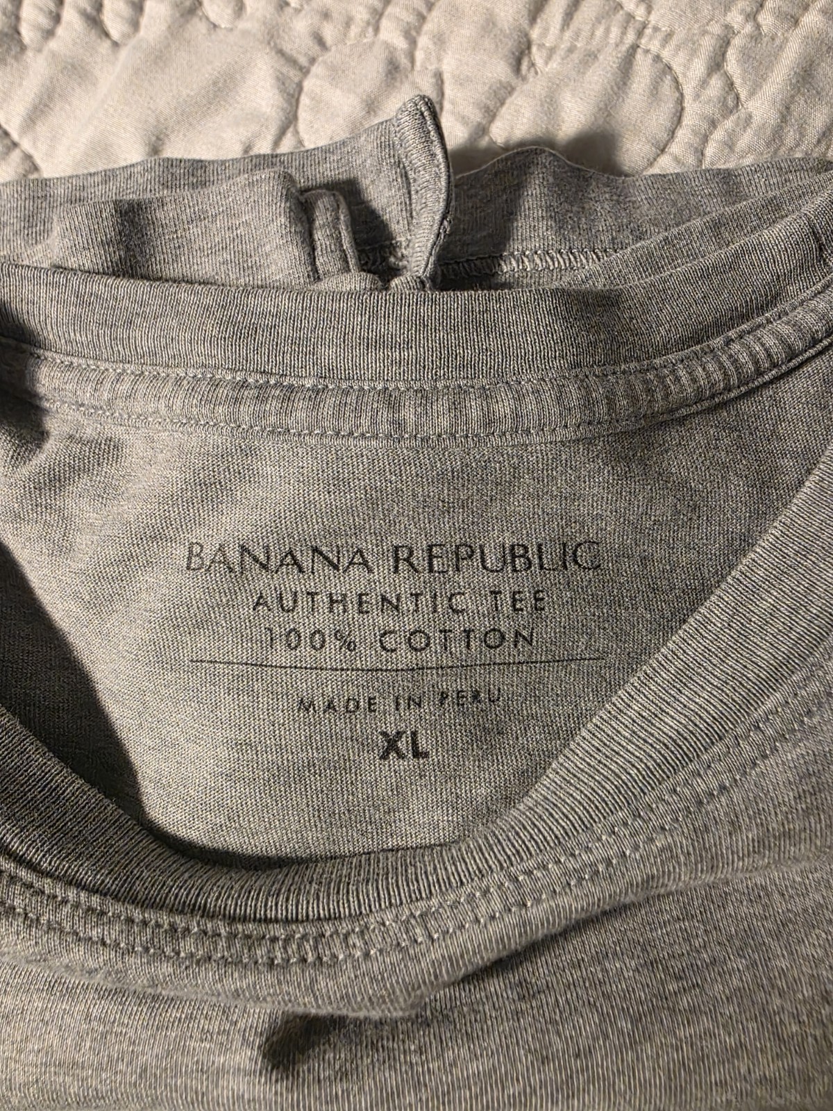7 Banana Republic Authentic Supima Cotton Tee Men’s XL Crew Neck Short Sleeve T