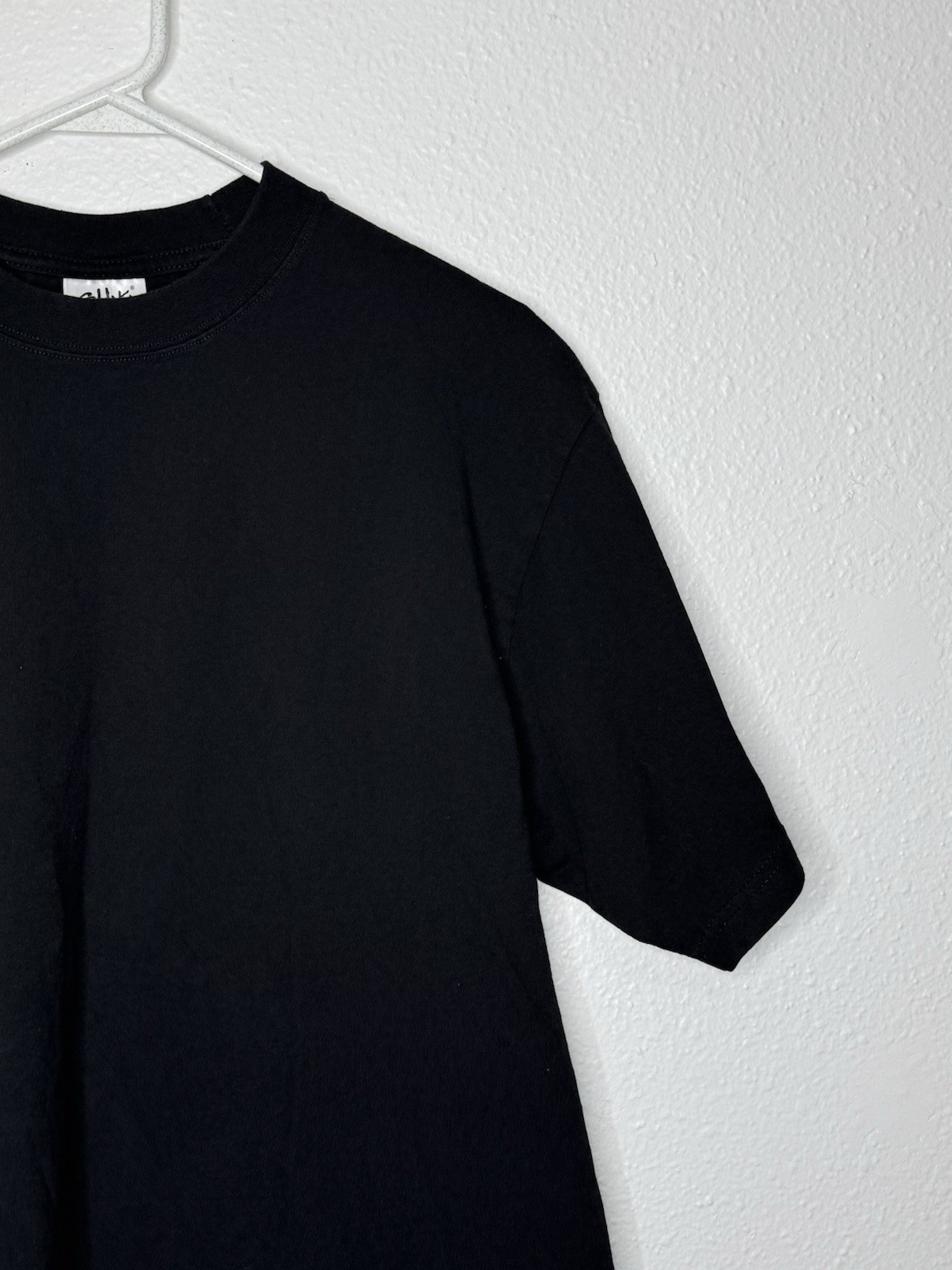 Shaka Wear 7.5 oz Max Heavyweight Short Sleeve T-Shirt Black Crewneck Size L