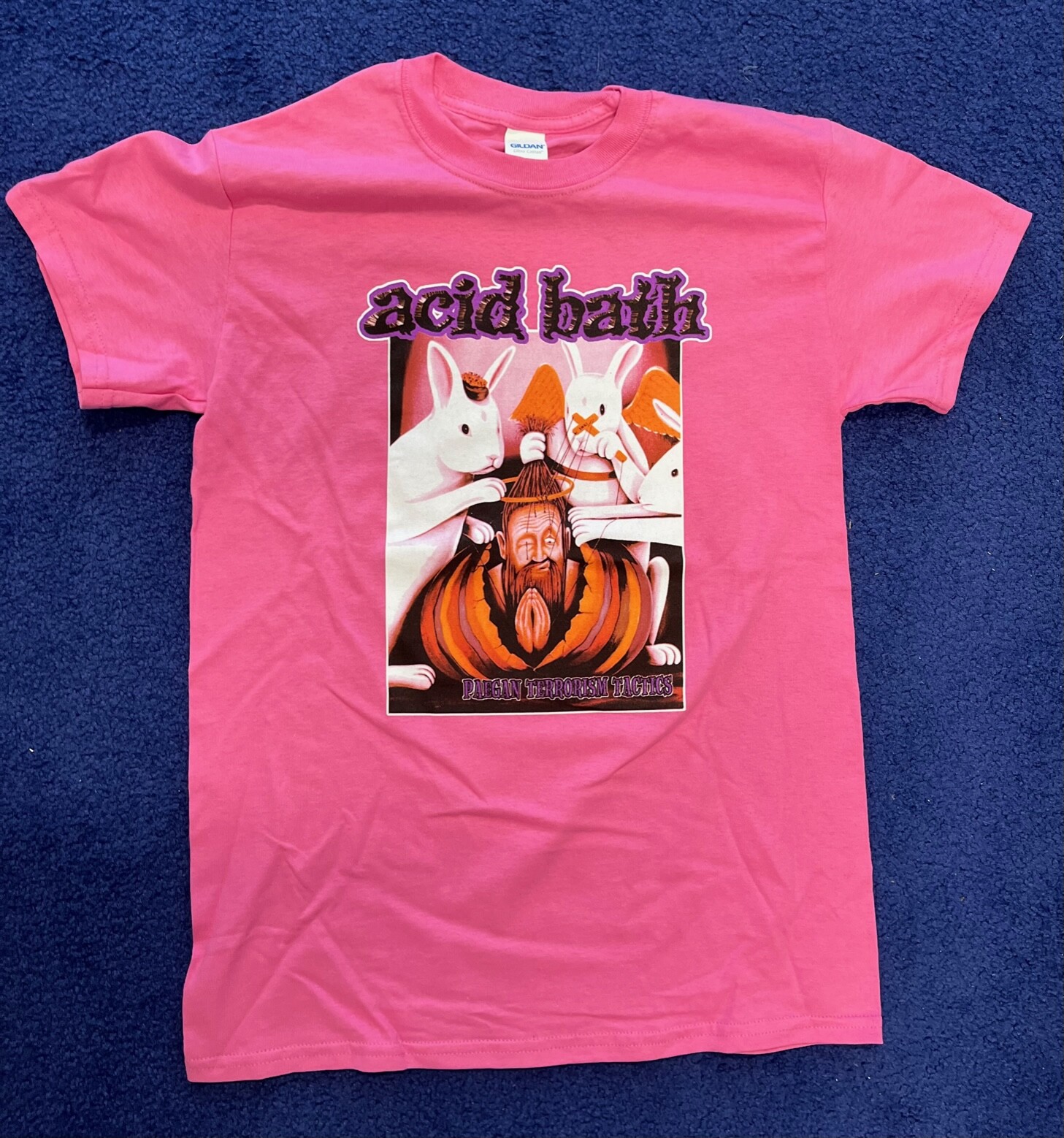 ACID BATH – Paegan Terrorism Tactics – Azalea T-Shirt – Pink Official Limited Ed