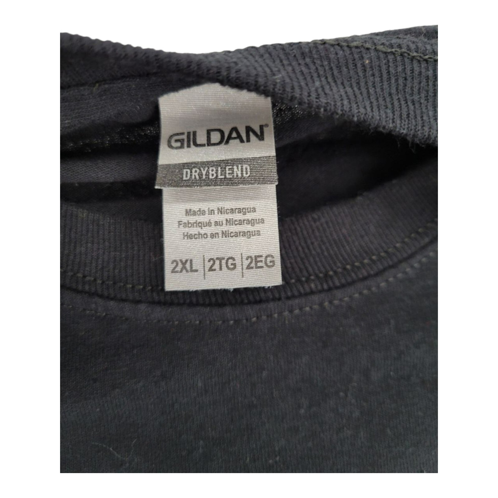 Gildan DryBlend Black Long Sleeve Tee Men’s Size 2XL