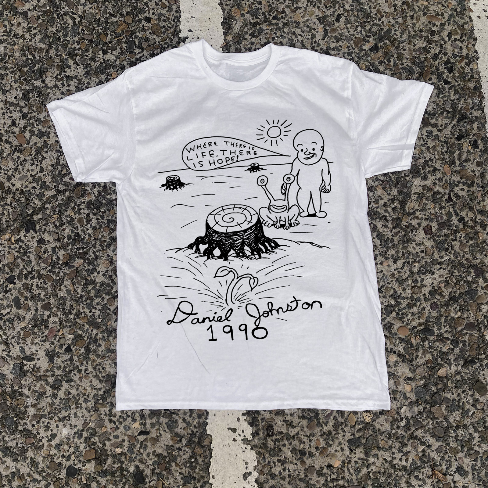 Daniel Johnston ‘There Is Hope’ Rare T-Shirt White S