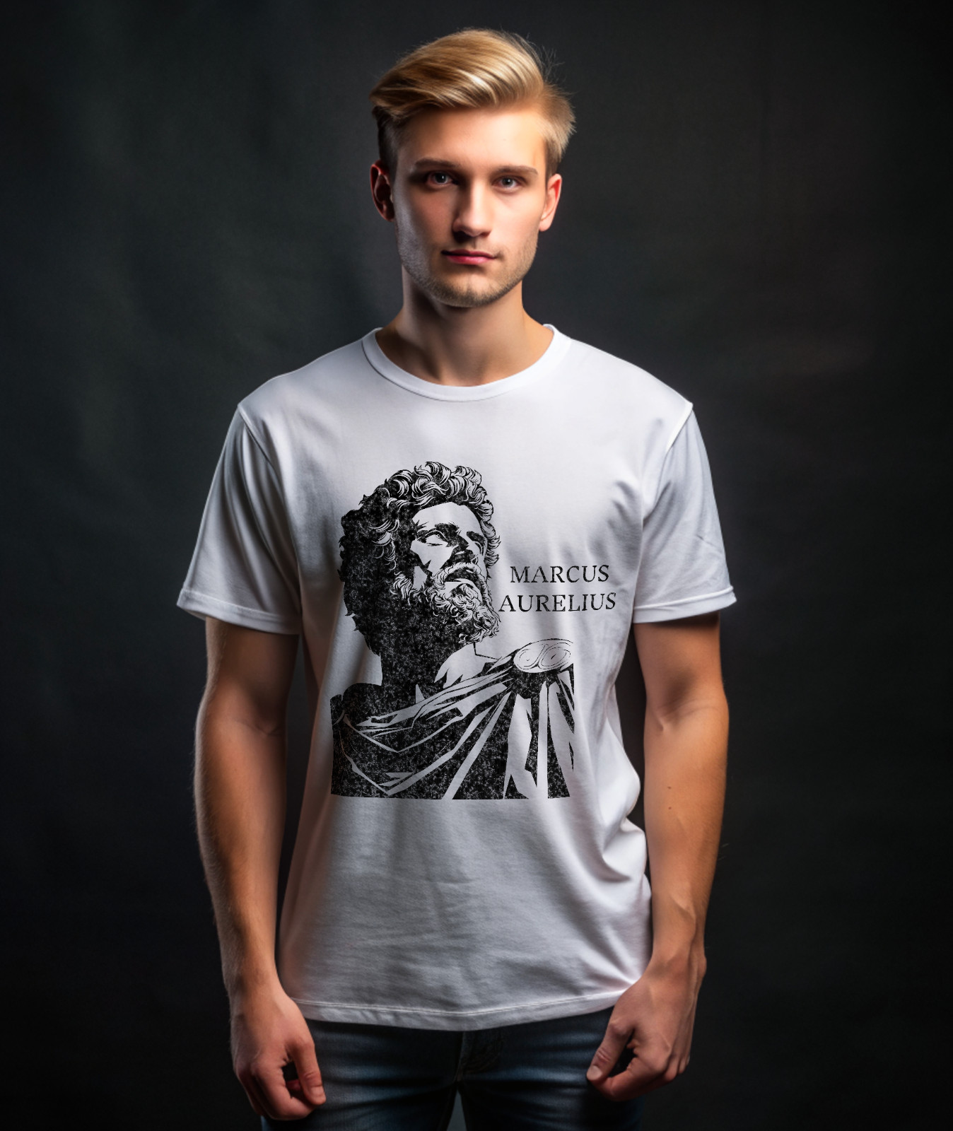 MARCUS AURELIUS Stoic Stoicism Graphic Heavy Cotton Mens Tee T-Shirt NEW