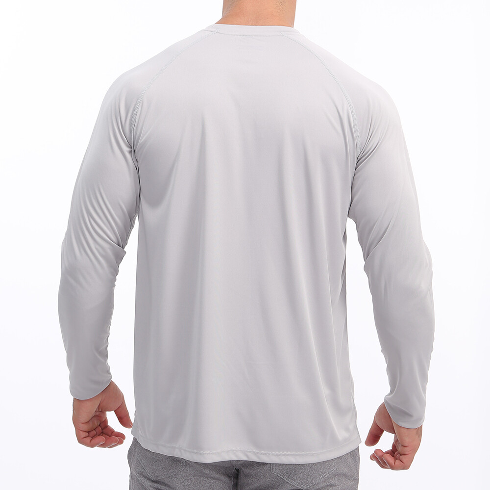 Mens Outdoor Sun Block T-Shirt UPF50+ Hiking Fishing Skin Protection UV Tee Tops