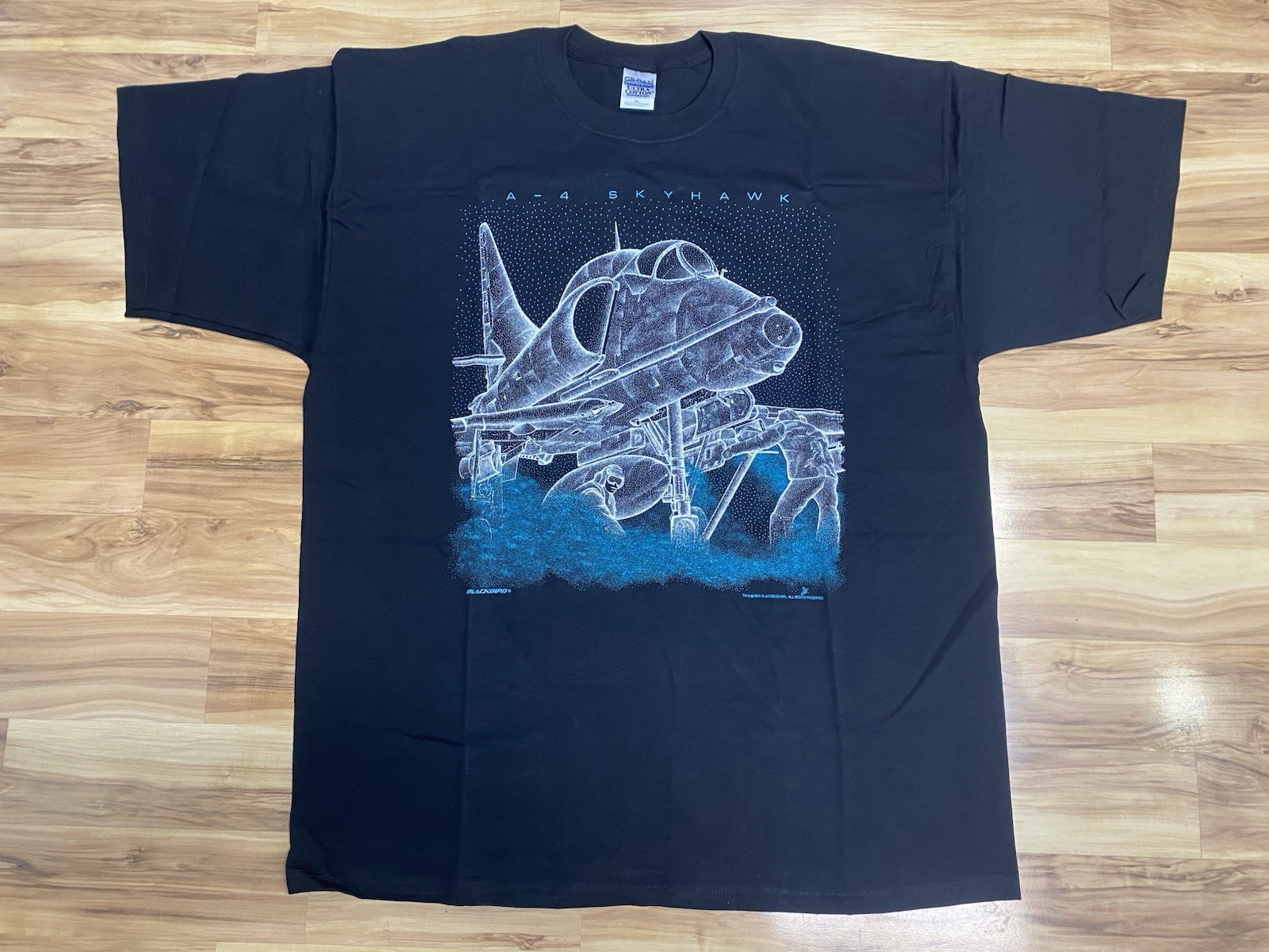 New Blackbird A-4 Skyhawk Plane T-Shirt Size XXL Double Sided