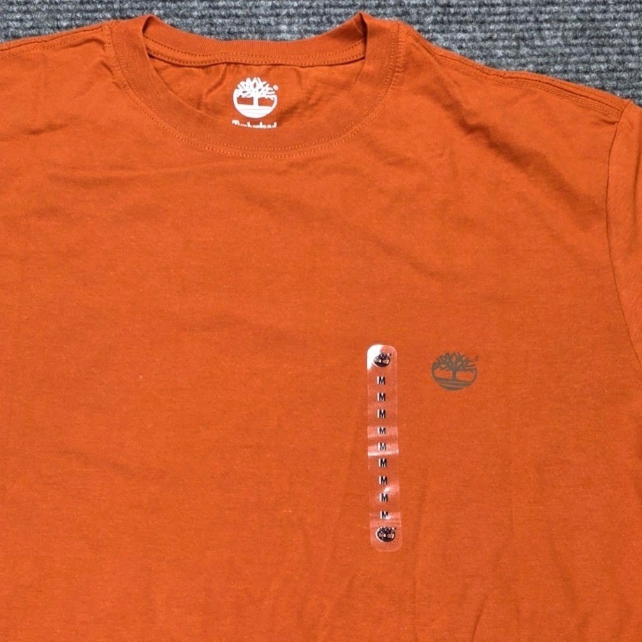 Timberland Rugged & Durable Graphic T-Shirt Men’s Size M Orange Short Sleeve NWT