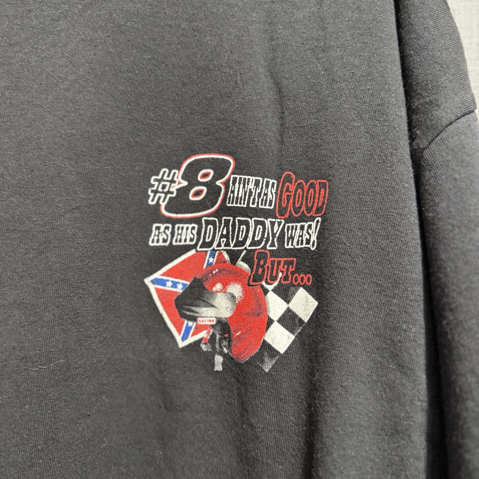Delta Pro Weight Adult 2XL Black T-Shirt #8/#24 NASCAR Jr./Sr. Earnhardt Rivals